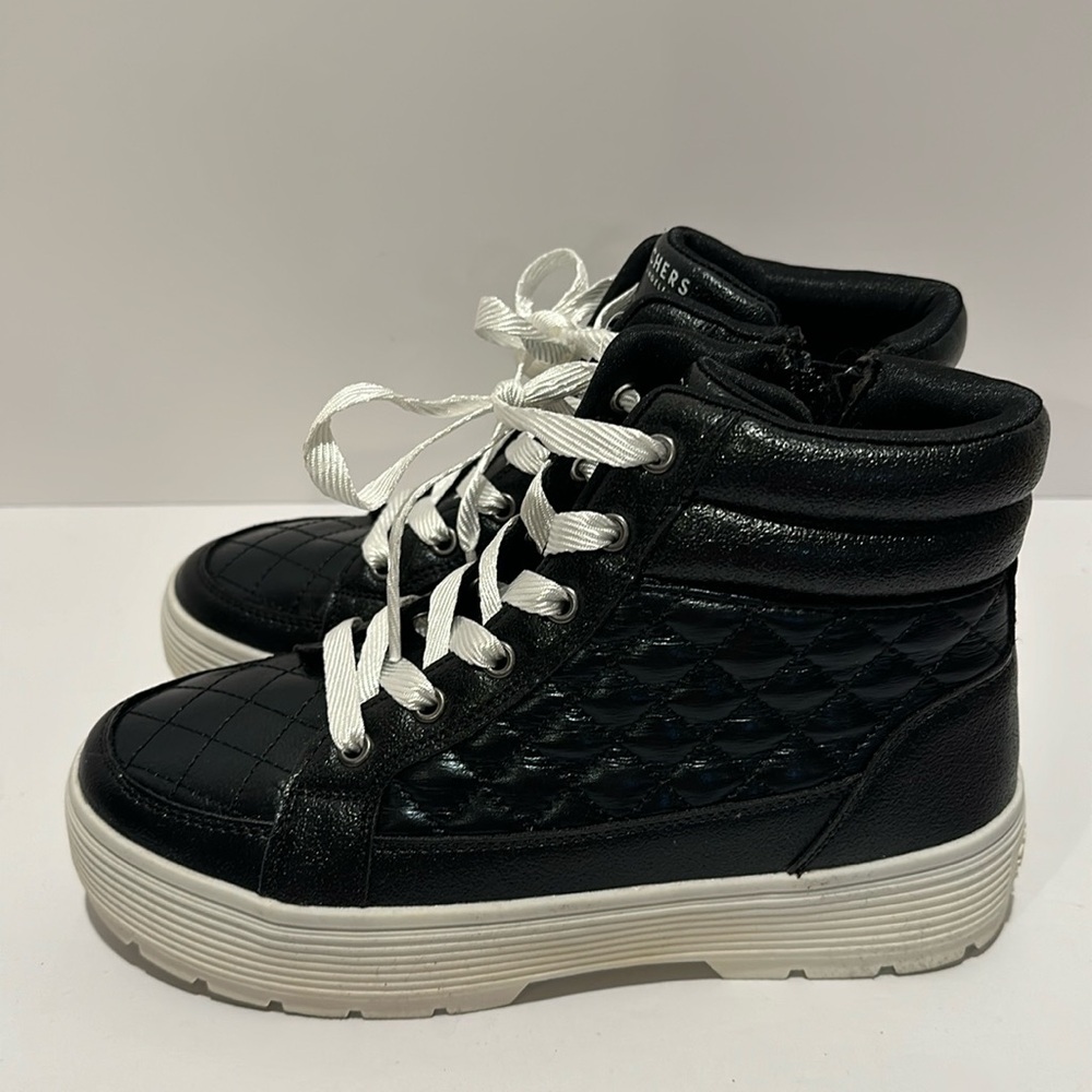 Black Kids Elevated Black High Tops